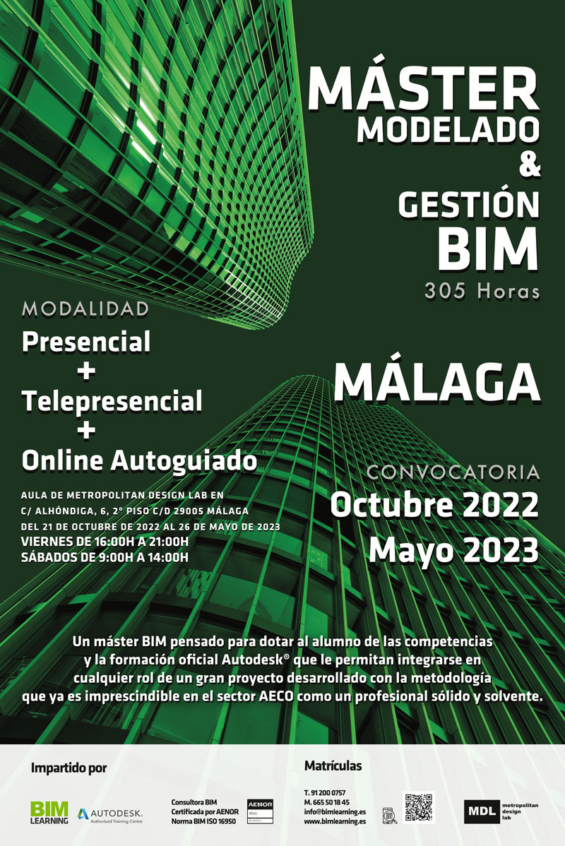 Poster Master BIM Málaga 2022-2023